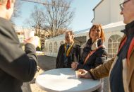 Richtfest Springer Straße, Udo Frommann und Petra Lips